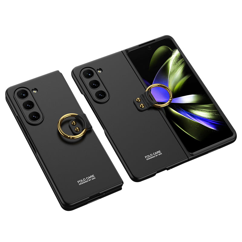 Ochranné pouzdro GKK pro Samsung Galaxy Z Fold5 5G Slim pevný kryt PC telefonu s prstencovým popruhem Ochranné pouzdro GKK pro Samsung Galaxy Z Fold5 5G Slim pevný kryt PC telefonu s prstencovým popruhem